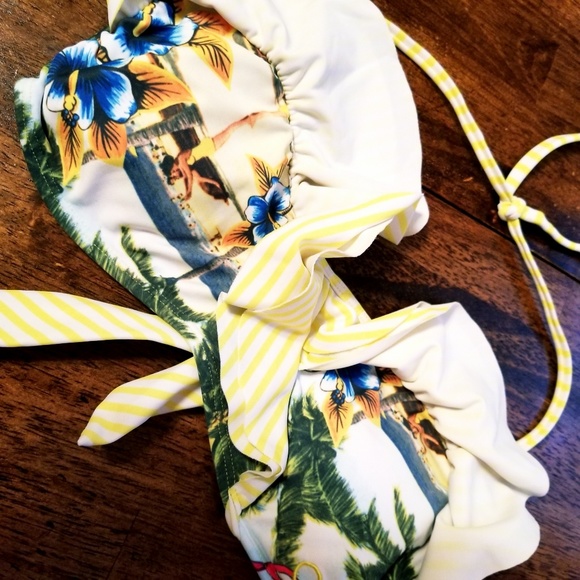 OP Ruffle Two Piece Bathing - Picture 3 of 6